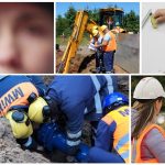 Kolaż przedstawiający pracowników MWIK przy pracy
