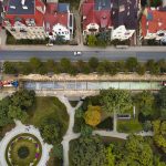 widok na ulicę Słowackiego, gdzie w ramach projektu wbudowani zbiornik retencyjny