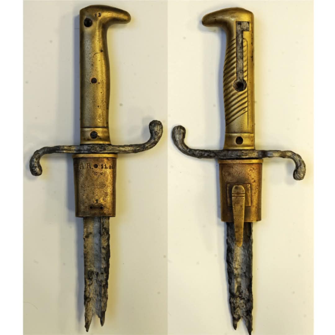 sztylet znaleziony w rzece