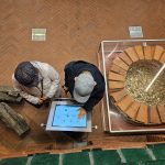 rzut z góry na dolną część Wieży Ciśnień - na zabytkową studnię