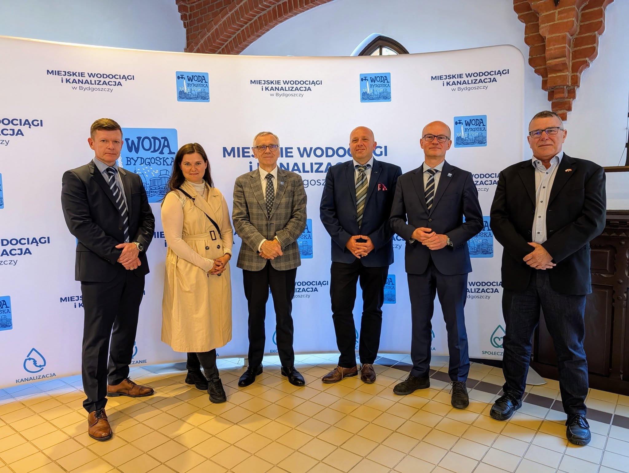 Przedstawiciele Danii i Bydgoskich Wodociągów