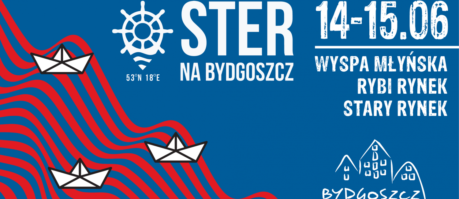 Grafika zapraszająca na festiwal Ster na Bydgoszcz