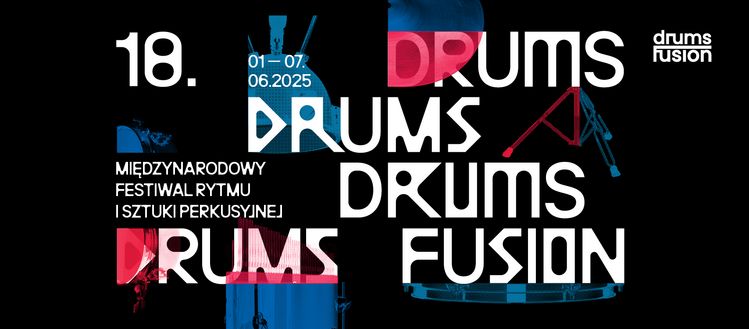Grafika ozdobna, reklamujące festiwal DRUMS FUSION