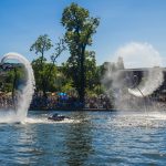 Widok na aktyaności wodne na Brdzie podczas Steru na Bydgoszcz