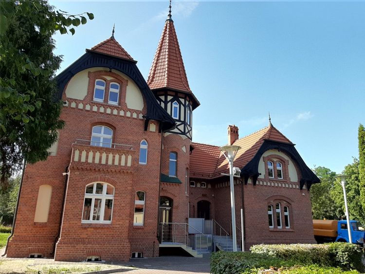Pałacyk, zabytkowy obiekt na terenie Muzeum Wodociągów.