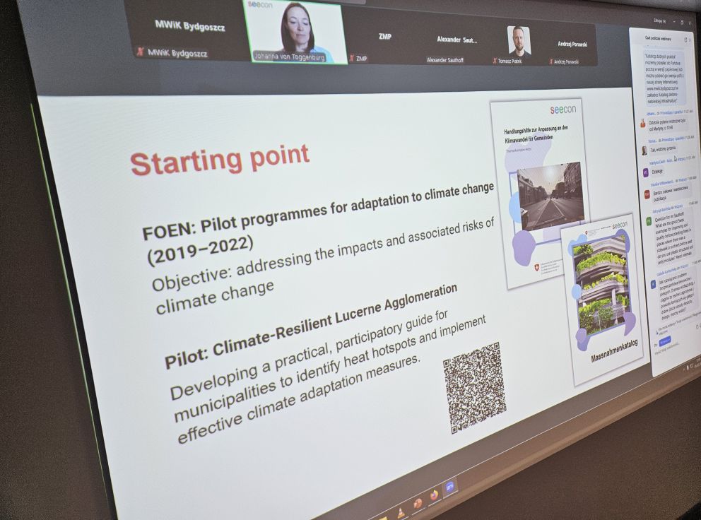 Widok na jeden ze slajdów prezentacji