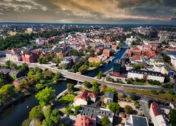 widok na panoramę Bydgoszczy