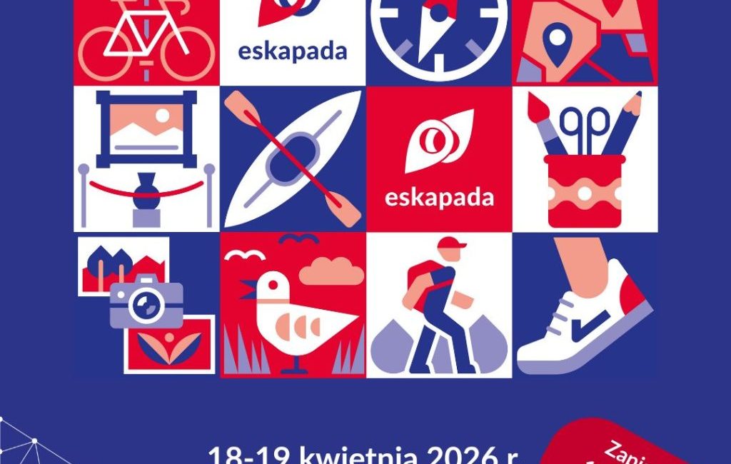 Plakat reklamujący ESCAPADĘ 2026