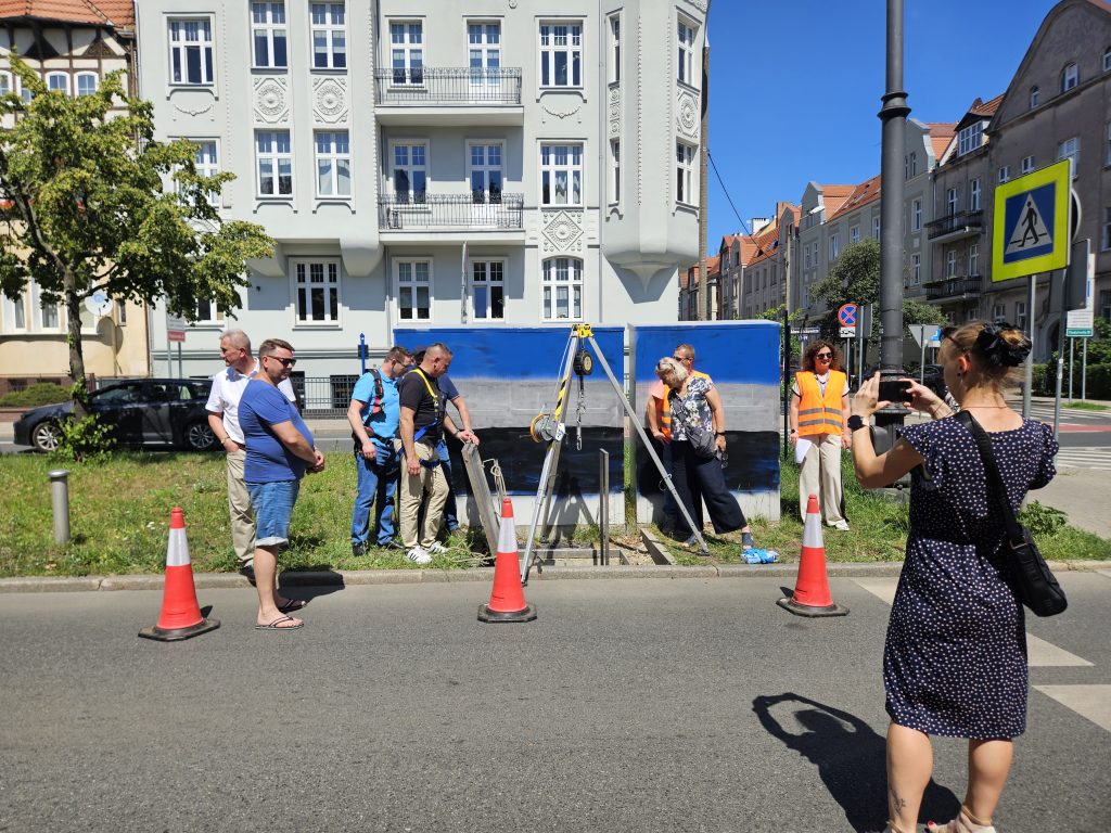 delegacja z Konina - wizyta w terenie