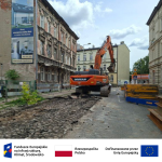 Mazowiecka - Pomorska prace przy zbiorniku retencyjnym