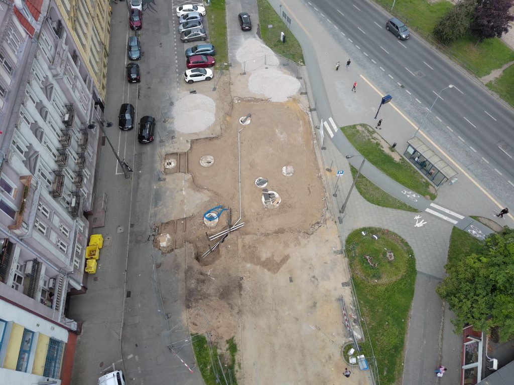 prace na ulicy Św. trójcy