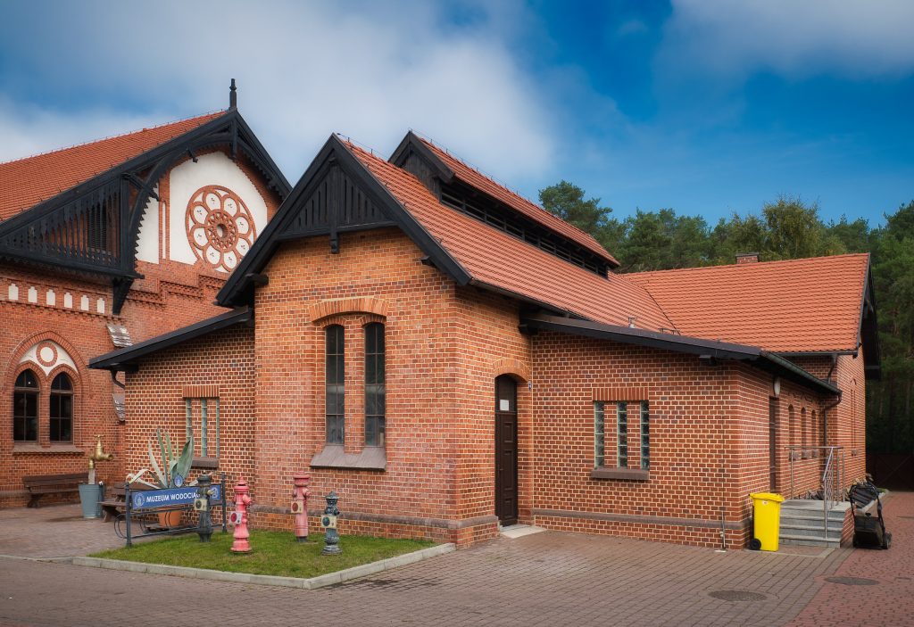 Zabytkowe obiekty Hala Pomp i Wieża Ciśnień