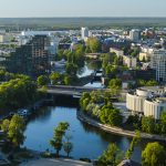 Widok na miasto z lotu ptaka