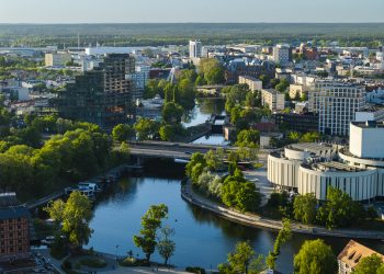 Widok na miasto z lotu ptaka